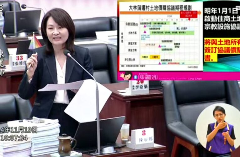 財劃法修法爭議 高市議員陳麗娜批評市府對行政院刪減補助金額「不敢大聲」