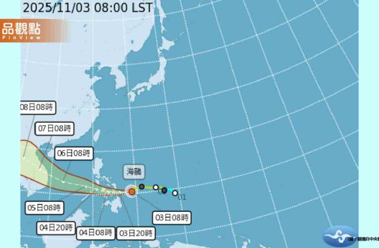 恐有「雙颱接力形成」！專家：海鷗強度估達中颱