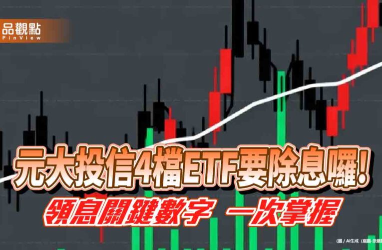 元大00850第四季除息0.7元　0051、0053、0055今年配息都創新高！