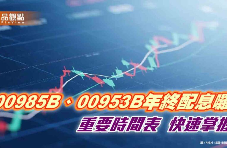 00953B、000985B年終配息出爐　想領息最晚這天買！