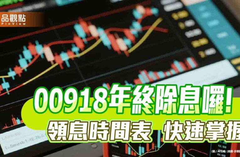 00918年終配息0.565元！全年殖利率逾10％　領息最晚這天買