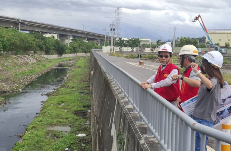 鳳凰颱風來襲　林欽榮副市長視察林園、大寮防汛整備　強化防颱應變