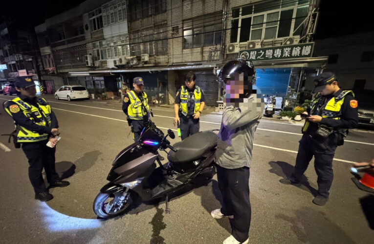 唾液快篩揪出毒駕 ！　竹縣警威力路檢嚴打毒駕竊嫌藏毒遭逮