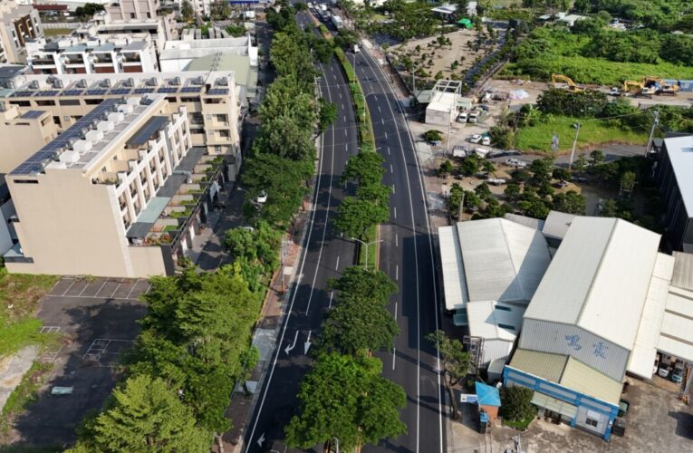 鳥松神農路道路翻新 提升通行安全