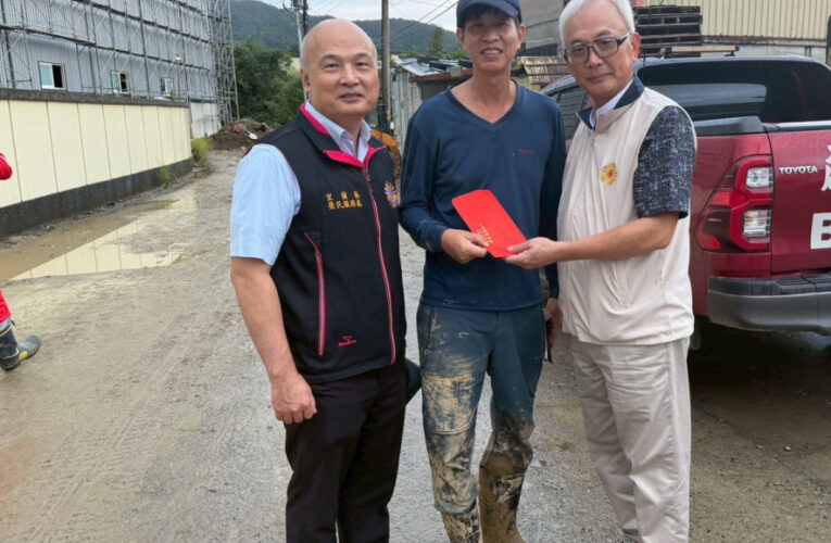 輔導會陳進廣慰問蘇澳地區受災榮民眷