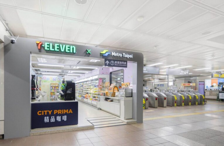 北捷與7-ELEVEN聯名店開幕　台大醫院站打造列車主題便利空間