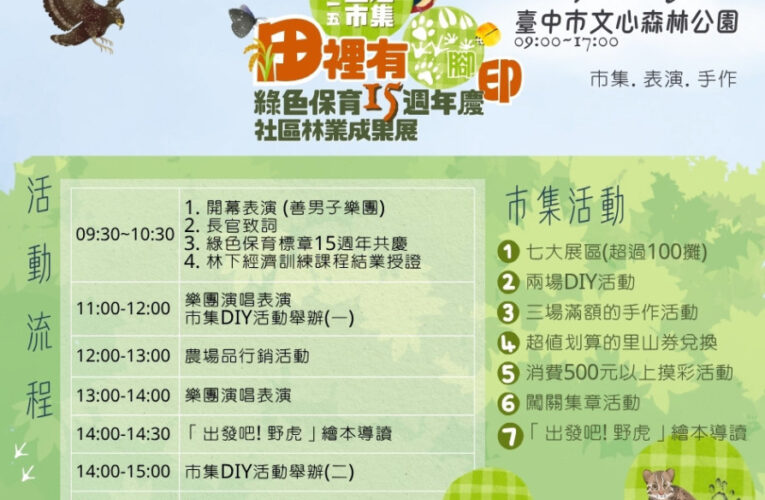 里山生活市集百攤友善農友齊聚　打造人與自然共好農業模式