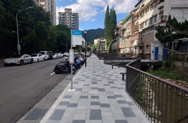 內湖117號綠地轉型生態防洪街景　大湖山莊街再添新亮點