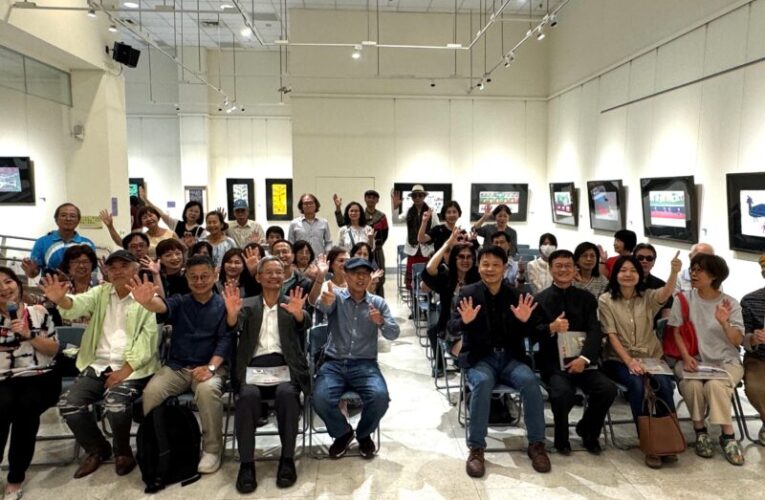 畫筆裡的青春少年兄！中市「鳥魚‧魚鳥」黃票生特展 帶您重返藝術初心