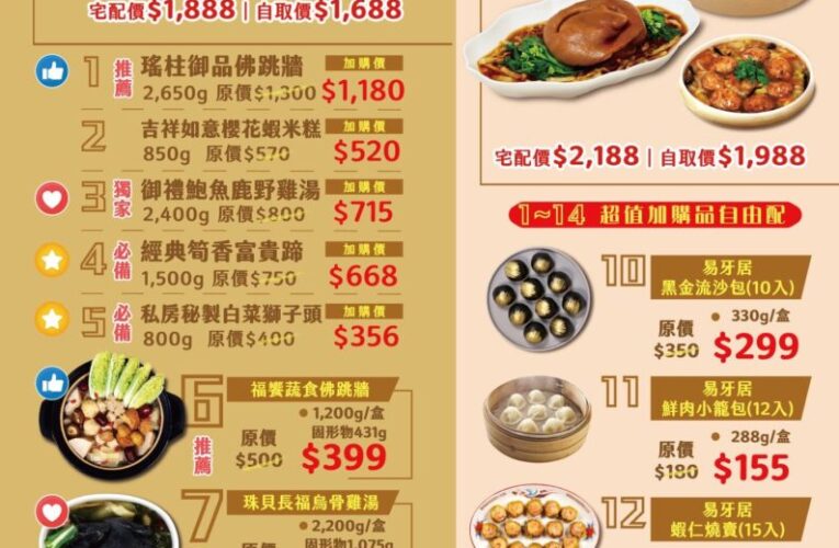 北農年菜套組華麗登場　推出雙組合搶攻年節商機