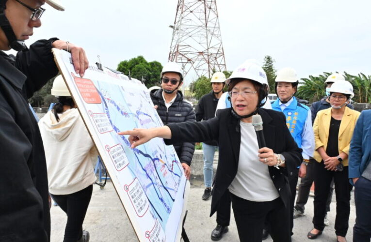 田尾鄉清水溪排水正義橋周邊設施災後復建　守護鄉親通行安全