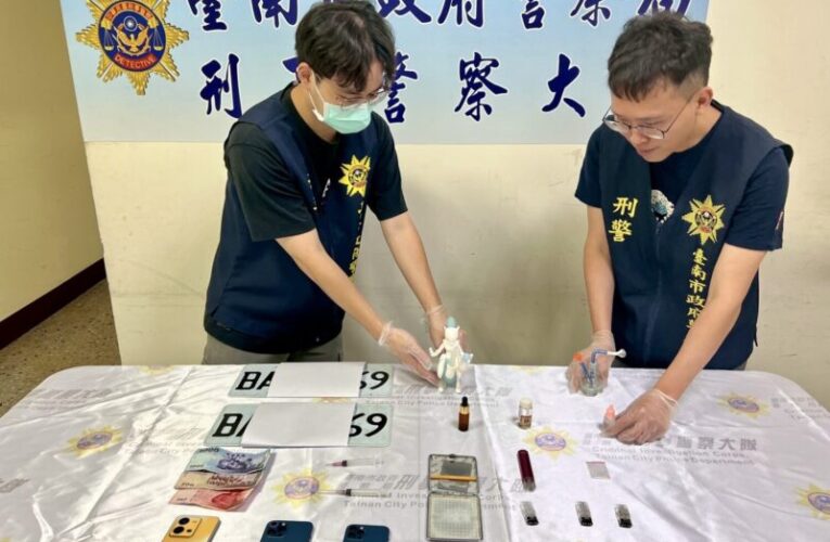 懸掛假車牌販毒 南市刑大迅速逮毒鴛鴦