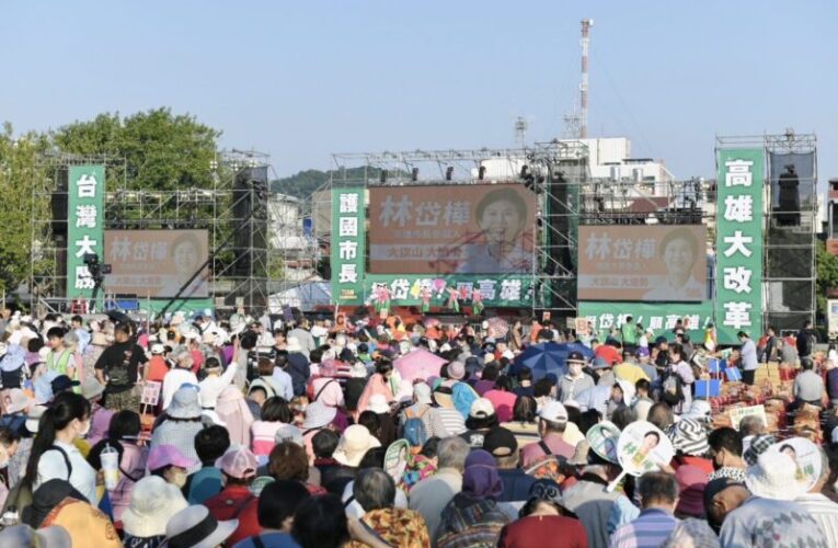 林岱樺旗山大造勢　基層力挺展實力