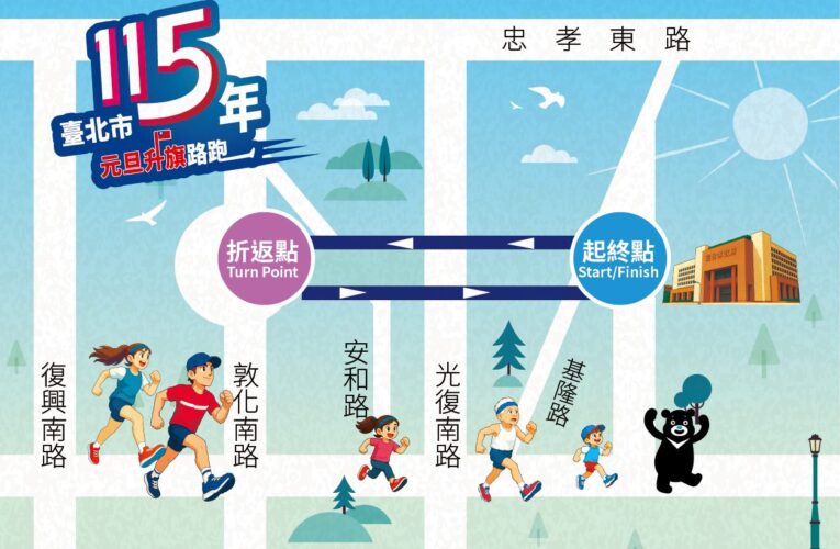3000名額！北市元旦升旗路跑　今起開放報名