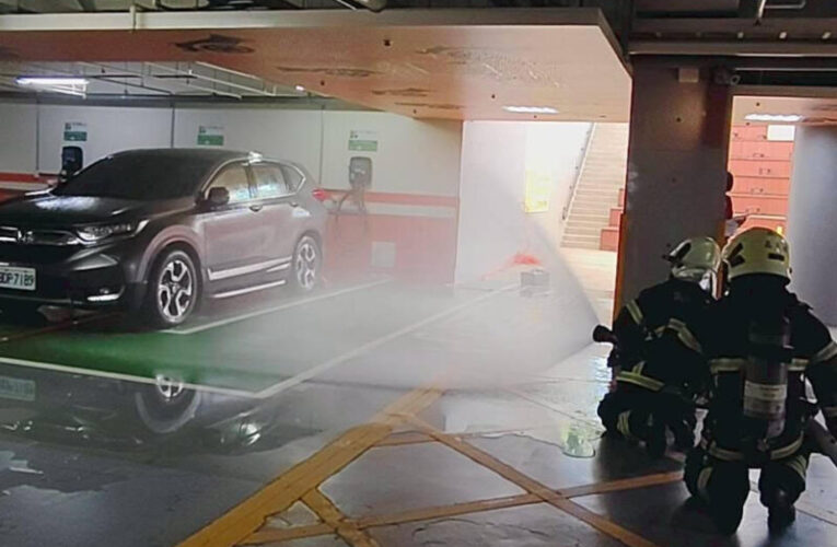 消防局第三大隊舉辦電動車火災與大量傷病患搶救演練