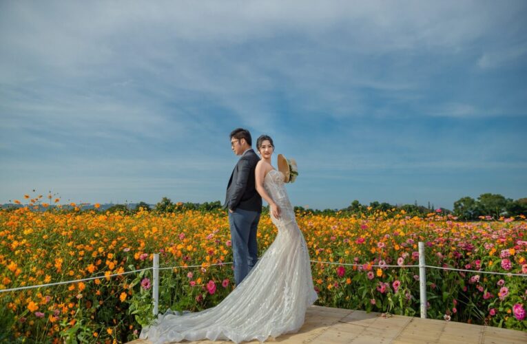 台中國際花毯節首創「婚紗拍攝入園」　追隨九庄媽讓幸福再加分