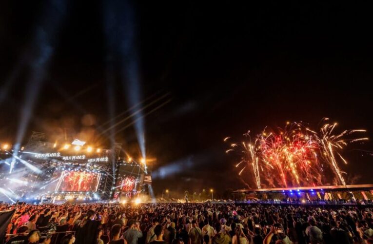 2025玖壹壹南北貳路音樂節首日逾5萬人湧入 新聞局長欒治誼：用音樂點燃台中夜晚