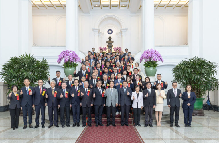 總統、副總統接見肯定 中市水利局多項工程勇奪國家建築與工程獎