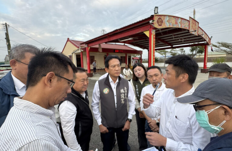 超前部署對抗極端氣候！立法委員林俊憲會勘台南溪北排水 6億整治納中央治水計畫