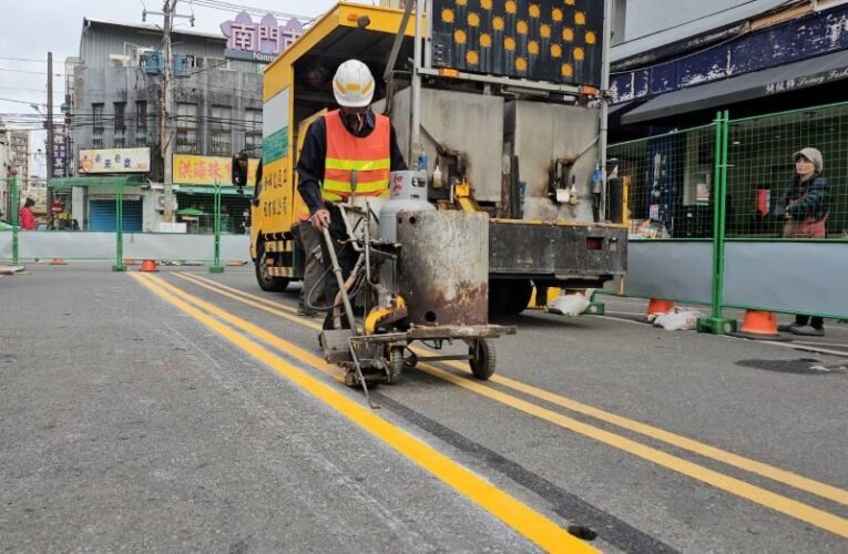 桃園區文化街道路標線調整　優化南門市場周邊交通與環境