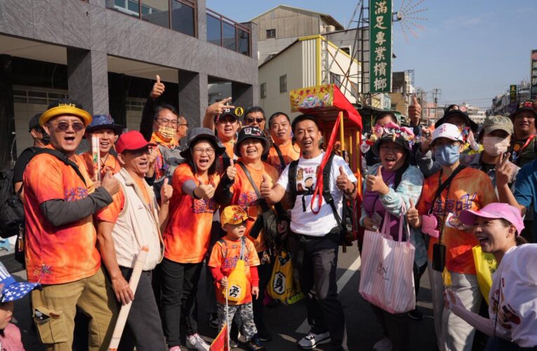 四大媽祖齊聚岡山壽天宮  許智傑徒步贊境：心中無比踏實