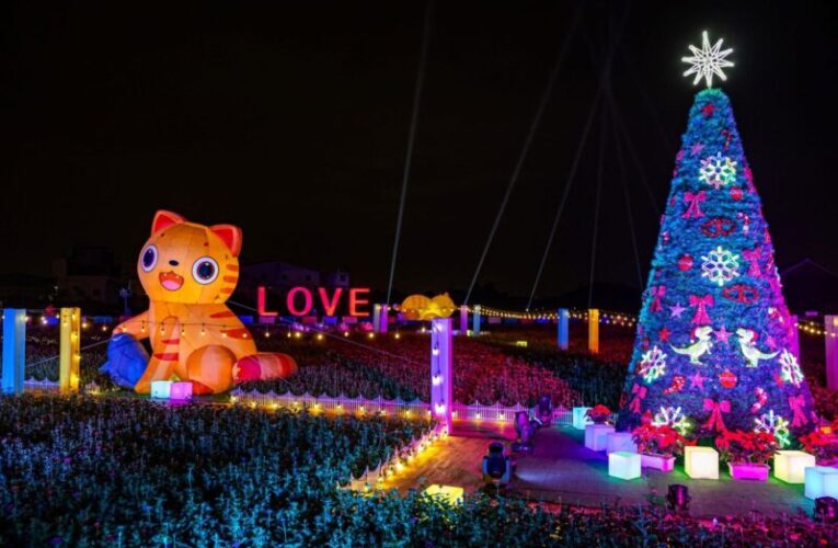 草屯聖誕打卡熱點 彰明電子連８年聖誕點燈