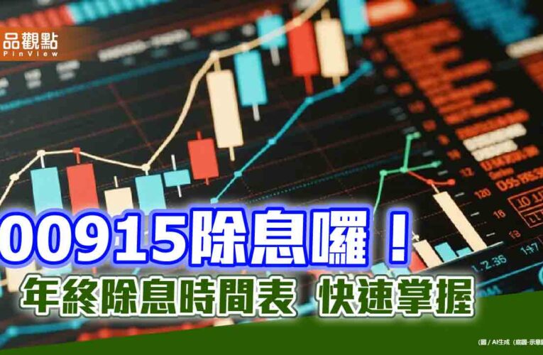 00915年終除息升至0.35元！全年現金殖利率5.5％　這天入帳