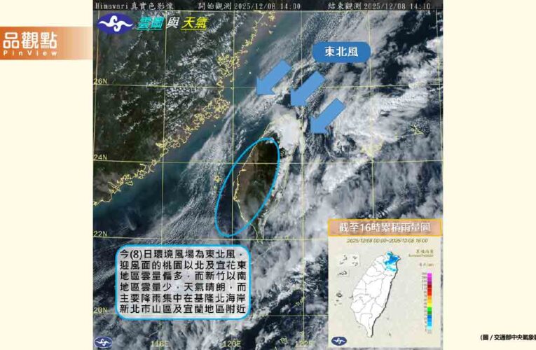 週末首波冷氣團殺到！低溫恐破10度　又濕又冷