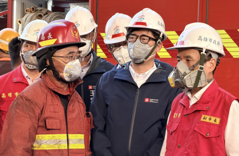 大發工業區加熱爐爆炸起火  陳其邁視察籲民眾緊閉門窗