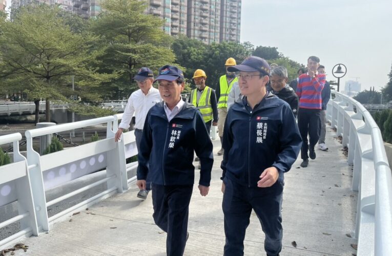 愛河河堤公園改善分區推動 林欽榮副市長視察首區啟用成果