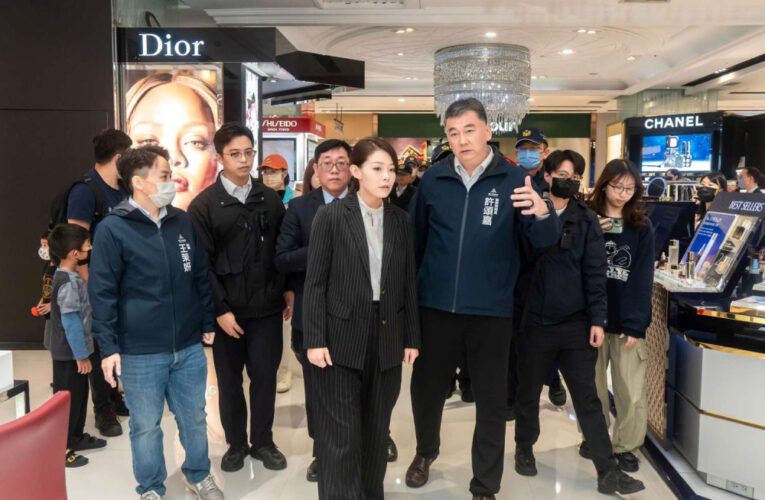 防堵模仿效應！　竹市長赴百貨視察並指示加強人潮熱區維安警戒