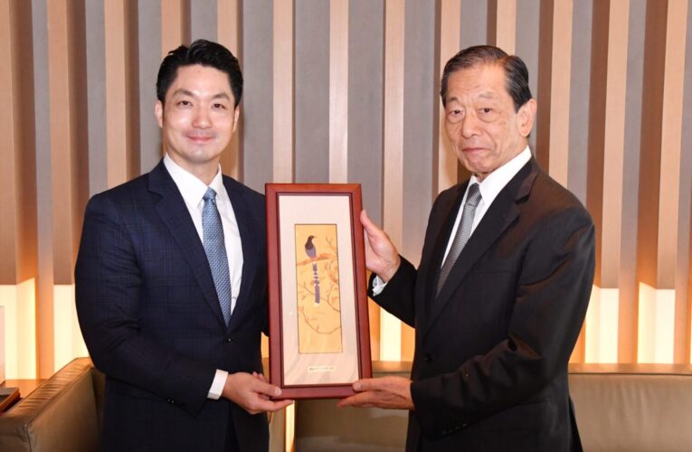 蔣萬安與隅修三會長會晤　強化臺日城市合作、深化多領域交流