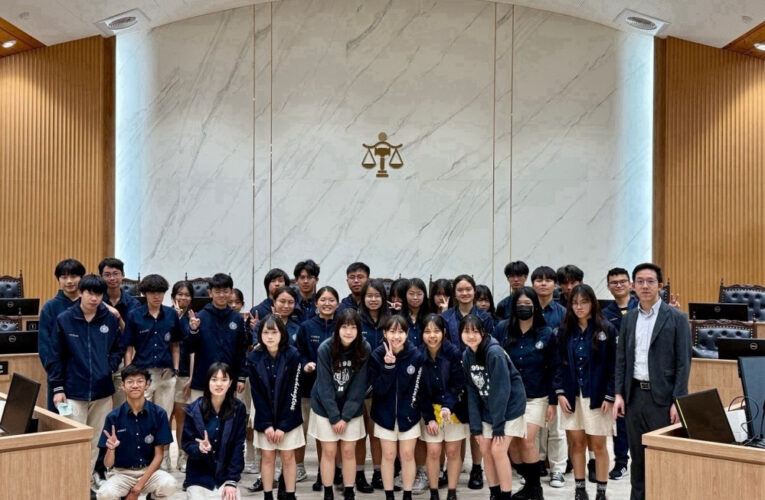 華盛頓中學學生參訪臺中地方法院　專業律師引導增進法治素養