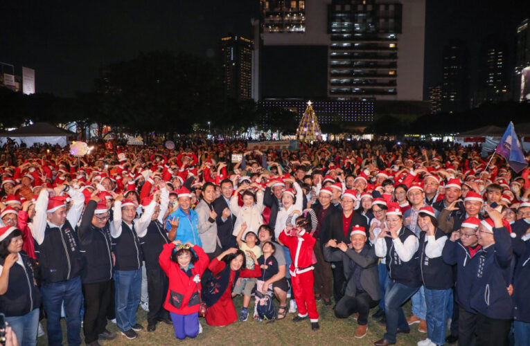 平安夜最暖風景！ 全台最多1088位聖誕老人報佳音   盧秀燕祈願城市平安幸福