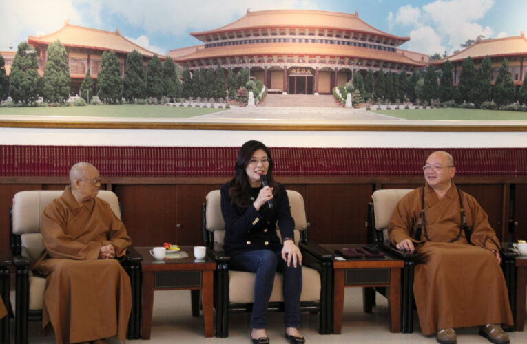 鄭麗文參訪佛光山　從星雲大師理念獲啟發