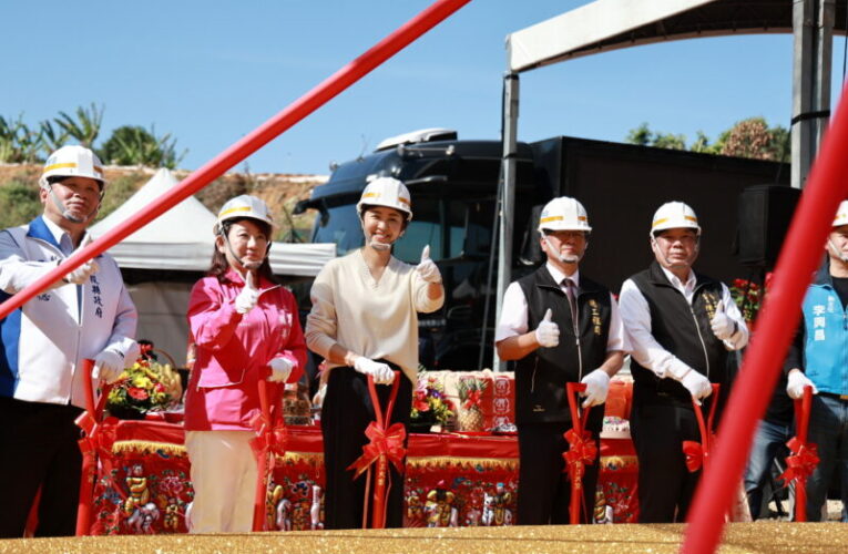 縣長許淑華主持福崗路西延典禮 4.9億打造產業運輸要道