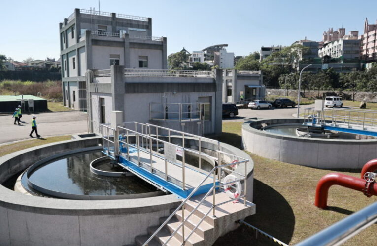 許縣長主持竹山水資源回收中心通水典禮