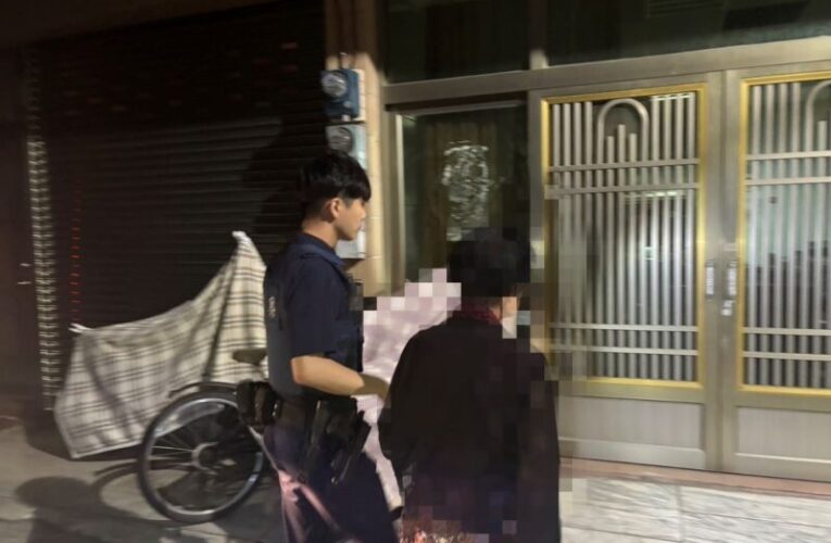 湖內分局路竹所助迷途8旬婦 半夜尋藥獲安全護送