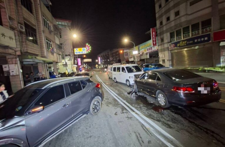 高雄大寮區九和路連環車禍 林園警查獲毒駕並揪出疑涉肇逃案件