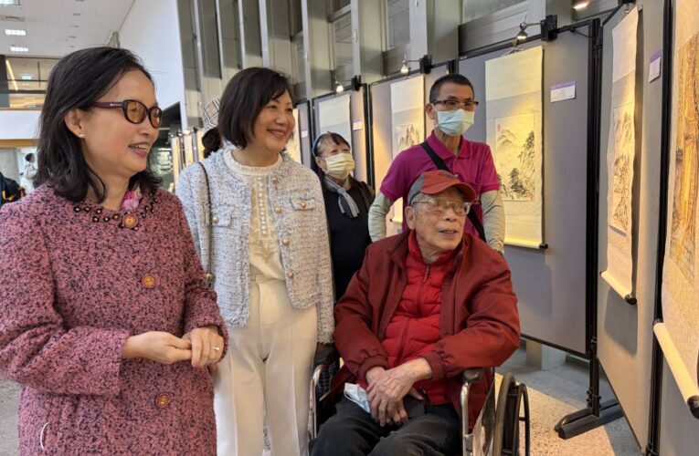 新竹榮家樂齡圓夢國畫獻藝　交大浩然圖書館聯展開