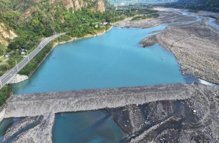 六龜十八羅漢山荖濃溪河段圍堰蓄水完成  水利局:強化枯旱應變