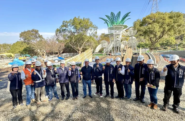 「全國最多」34道滑梯遊戲場現形！　清水鰲峰山「谷溜遊戲場」3月完工倒數