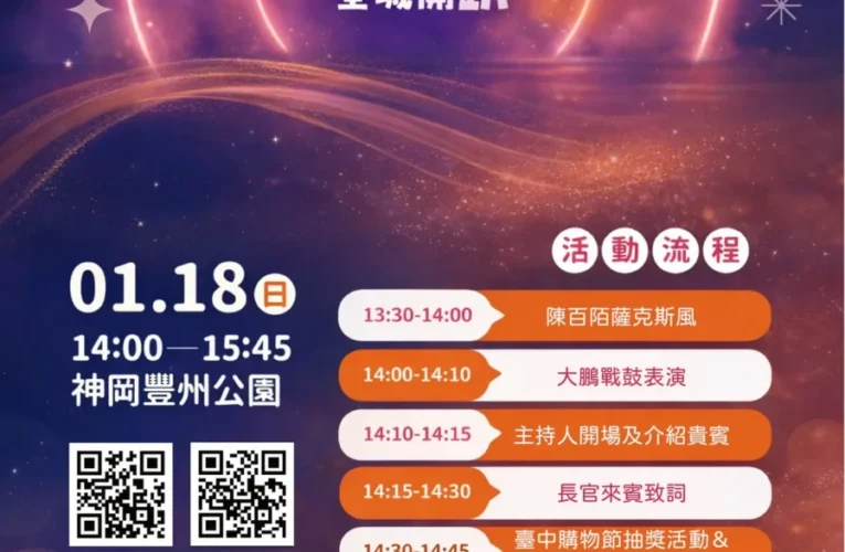 演唱會化身精靈吸睛　台中Hi8消費登錄65億元　 1/18神岡豐洲公園抽108萬