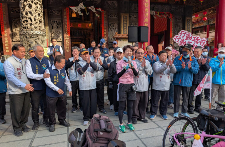 陳亭妃鐵馬37區完騎回到起跑點 喊話：匯集正能量前進市政府！