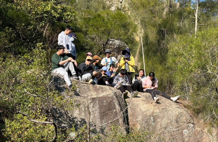 金中地景與環境系列  學子羊角古道完成撼動人心土地速寫課