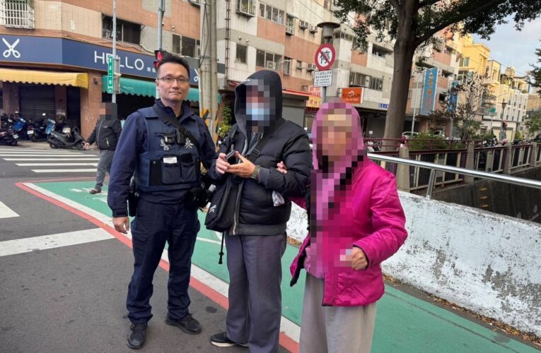 寒流清晨外出運動老伴走失　暖警化身「清晨守護者」助高齡夫妻重聚