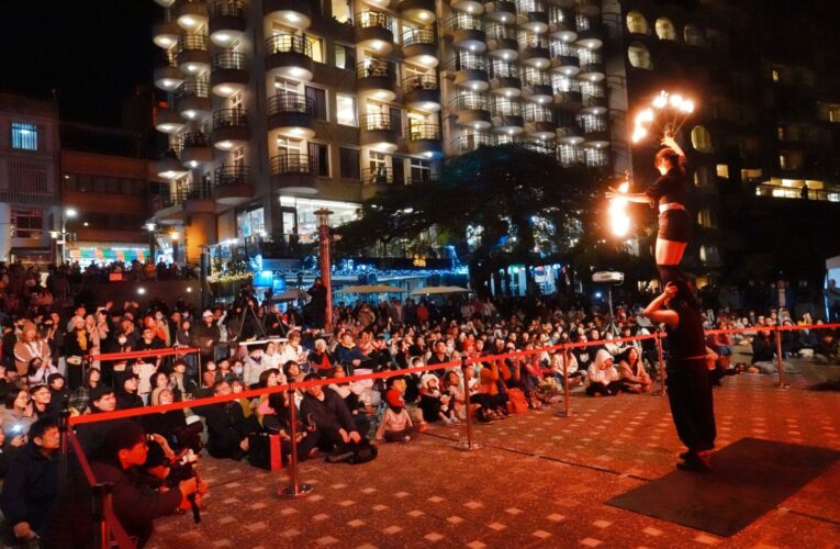 煙火、歌舞、雙主場　日月潭萬名遊客樂跨年