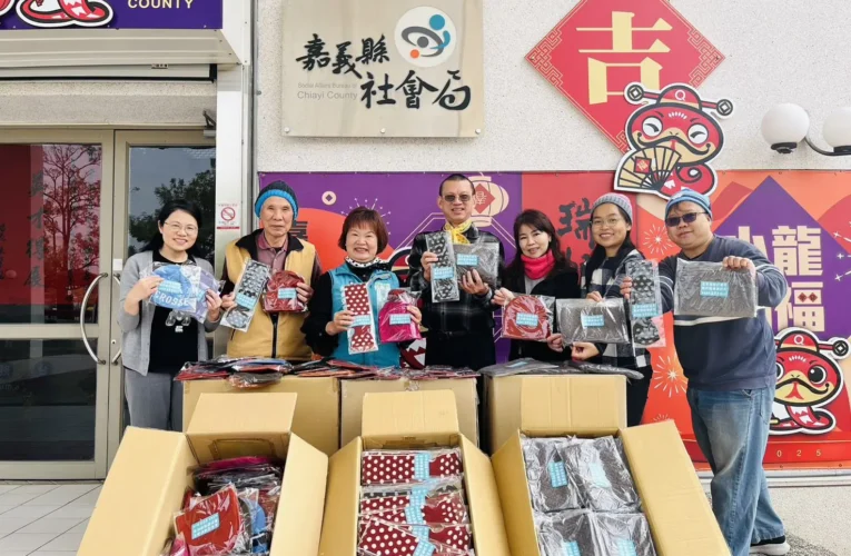 南聯針織廠寒冬送暖　關懷嘉義縣獨居長者