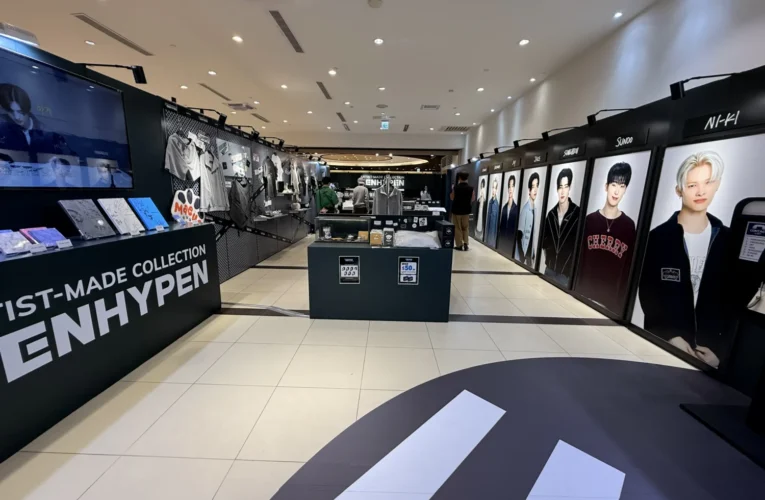 ENHYPEN 高雄快閃店登場 　成員親自參與企劃引發熱議 　南部恩靜注意ENHYPEN 巡迴快閃店 　最終站落腳高雄夢時代購物