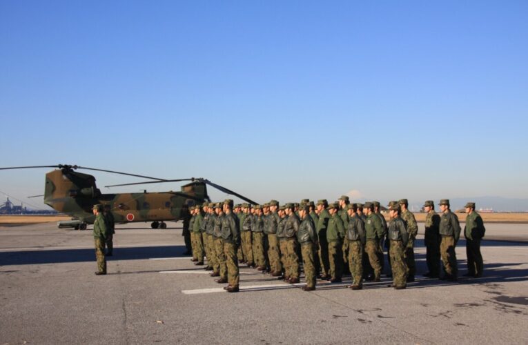 2026年新春搭乘木更津駐屯地陸上自衛隊第1直升機團CH-47JA重型直升機